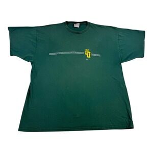 Vintage Nike Shirt Mens 2XL Green Oregon Athletics Swoosh Made USA 90s Tee
